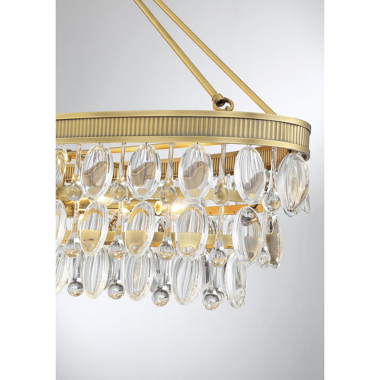 Savoy House - 1-8702-8-322 - Eight Light Linear Chandelier - Windham - Warm Brass