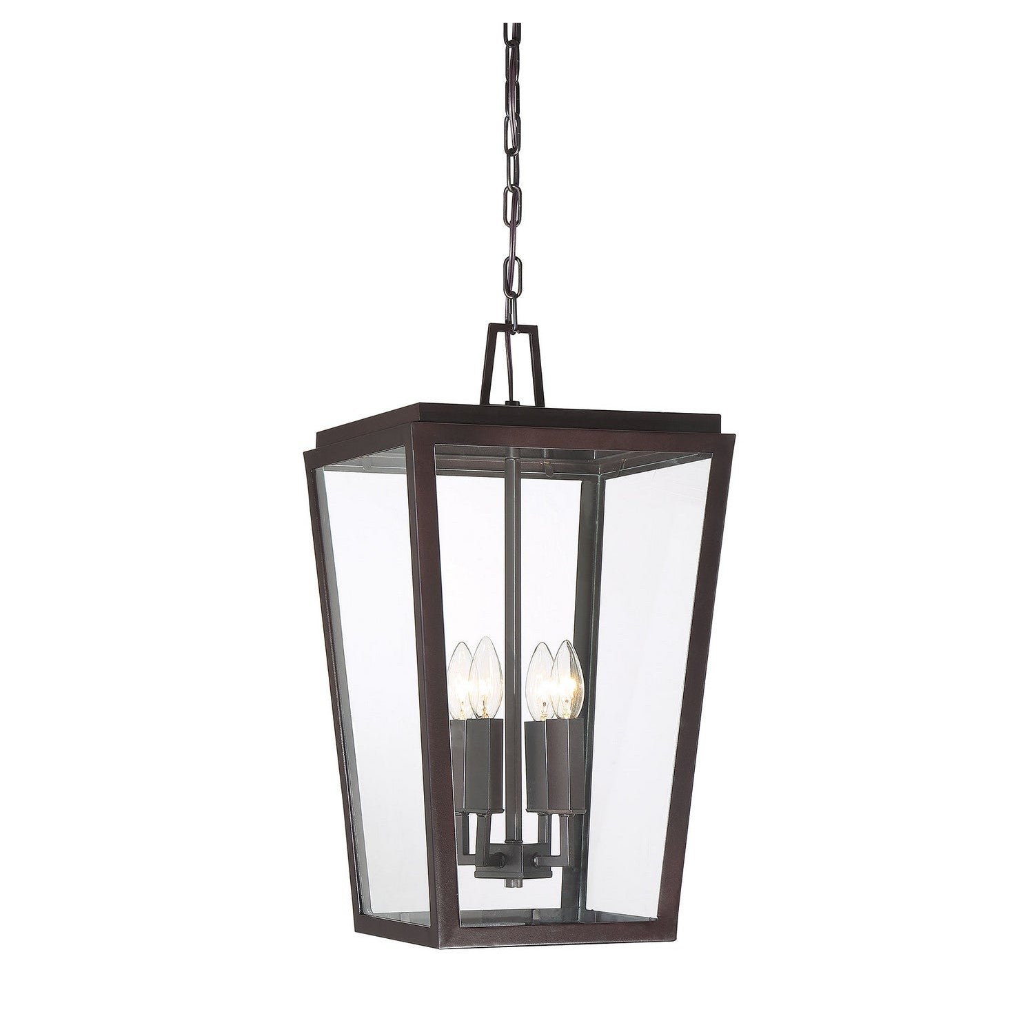 Savoy House - 5-549-13 - Four Light Outdoor Hanging Lantern - Milton - English Bronze