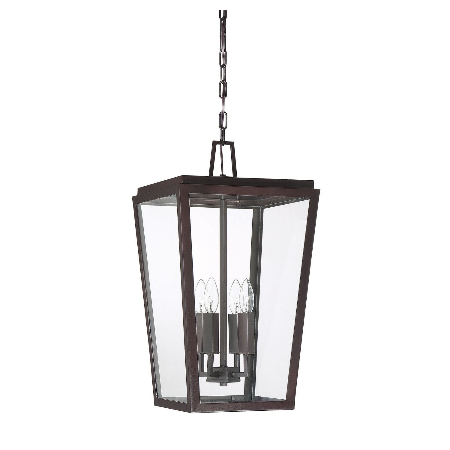 Savoy House - 5-549-13 - Four Light Outdoor Hanging Lantern - Milton - English Bronze