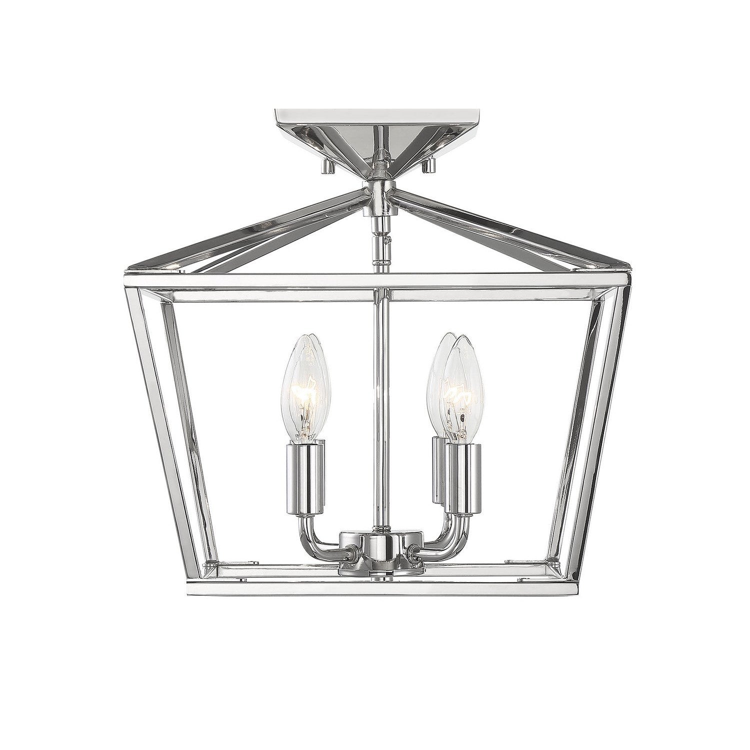 Savoy House - 6-328-4-109 - Four Light Semi-Flush Mount - Townsend - Polished Nickel