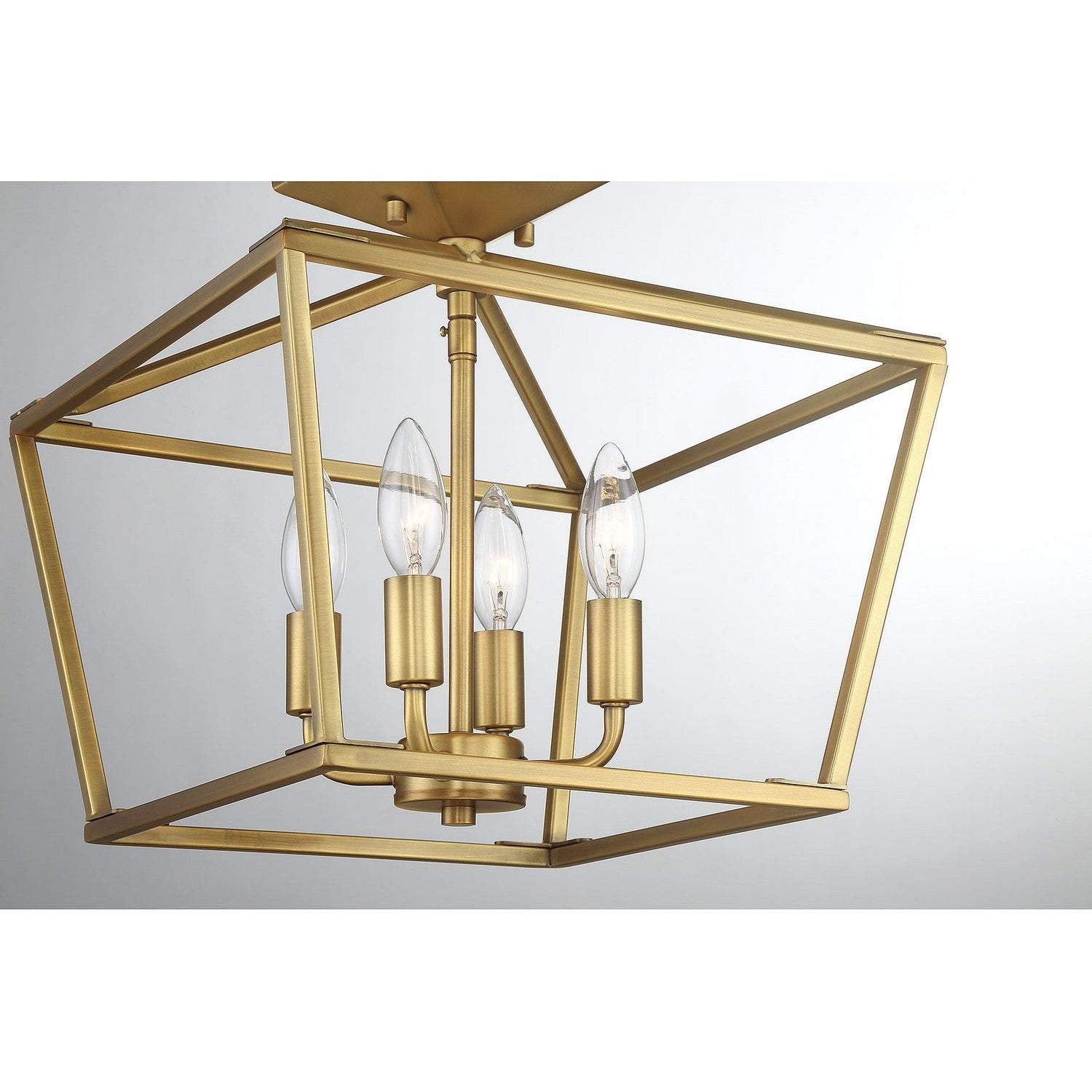 Savoy House - 6-328-4-322 - Four Light Semi-Flush Mount - Townsend - Warm Brass