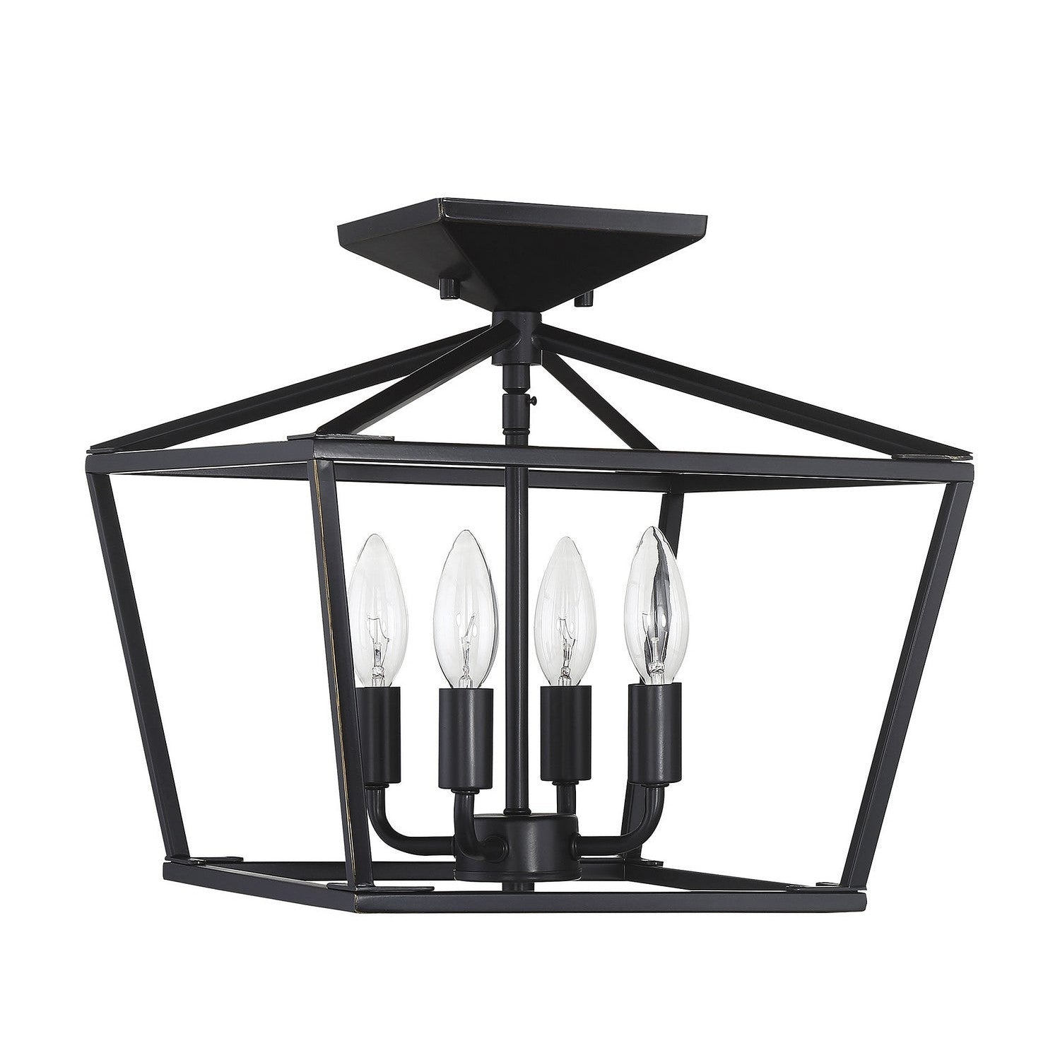 Savoy House - 6-328-4-44 - Four Light Semi-Flush Mount - Townsend - Classic Bronze