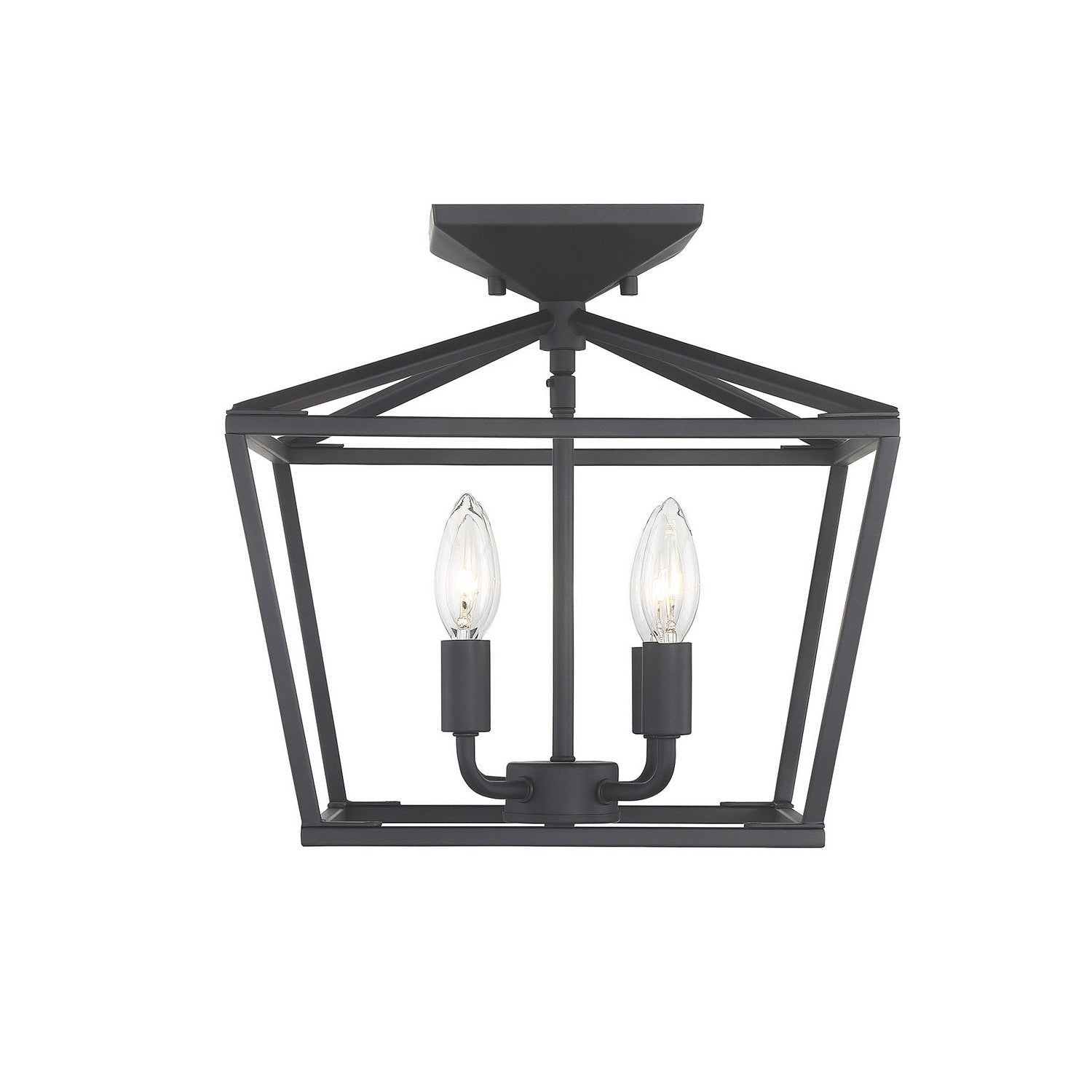 Savoy House - 6-328-4-89 - Four Light Semi-Flush Mount - Townsend - Matte Black
