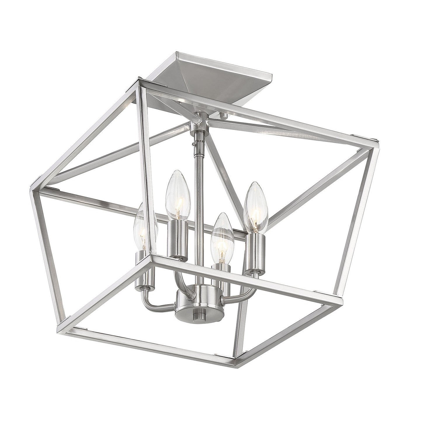 Savoy House - 6-328-4-SN - Four Light Semi-Flush Mount - Townsend - Satin Nickel