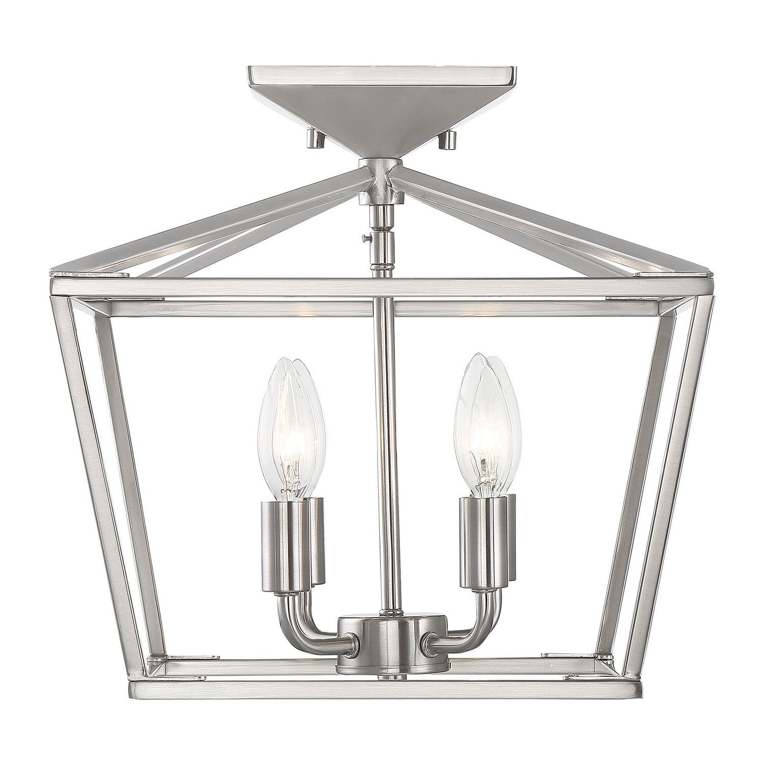 Savoy House - 6-328-4-SN - Four Light Semi-Flush Mount - Townsend - Satin Nickel
