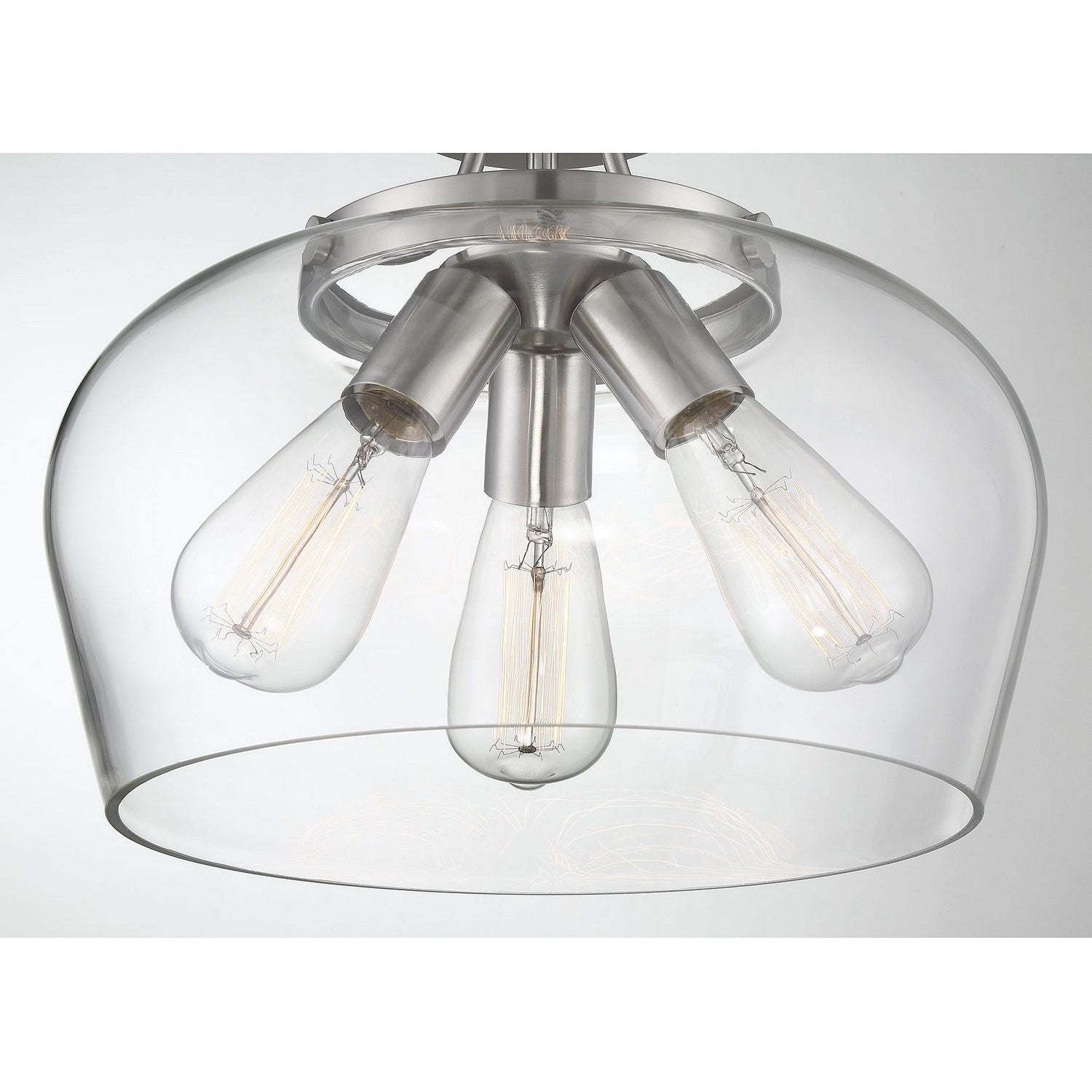 Savoy House - 6-4035-3-SN - Three Light Semi-Flush Mount - Octave - Satin Nickel