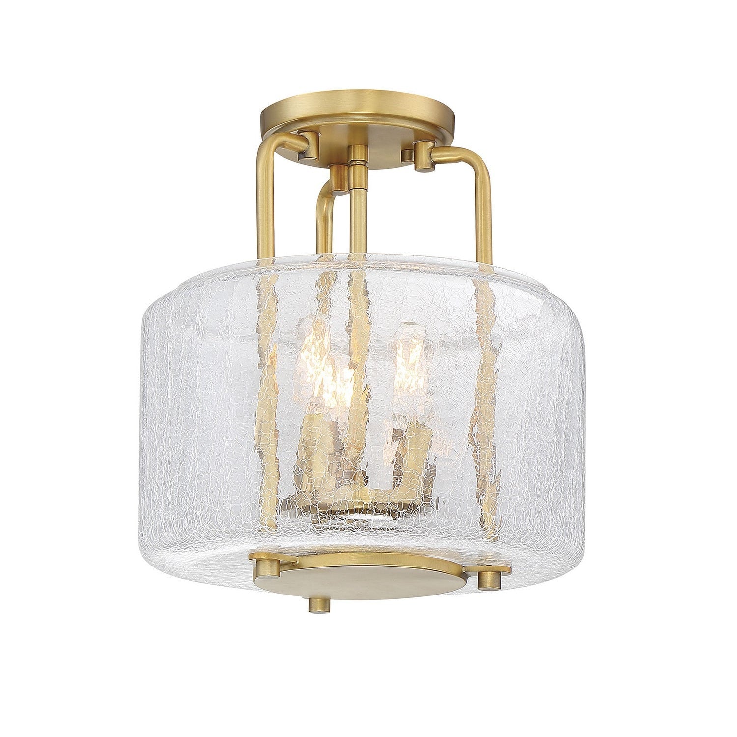 Savoy House - 6-7790-3-322 - Three Light Semi-Flush Mount - Avalon - Warm Brass
