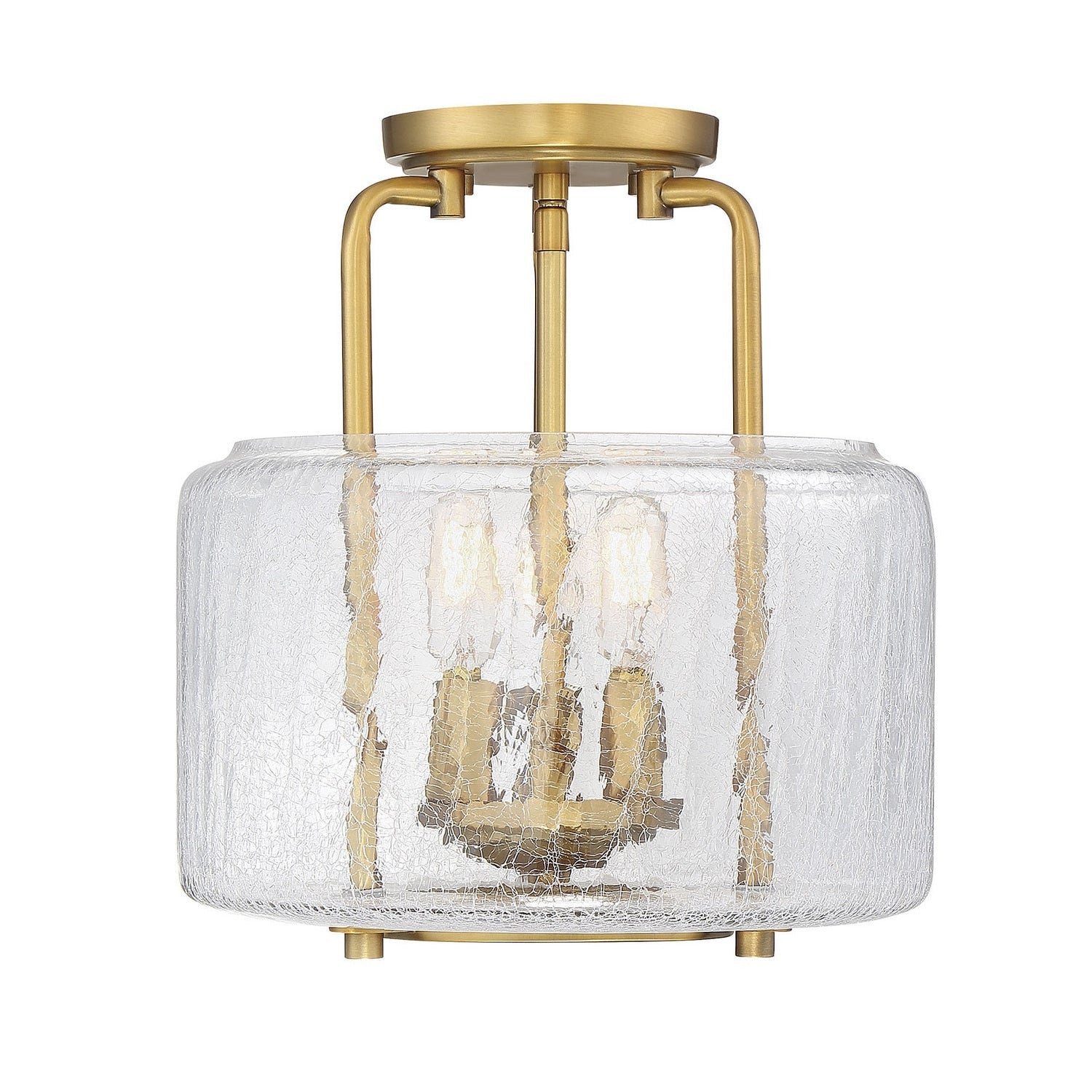 Savoy House - 6-7790-3-322 - Three Light Semi-Flush Mount - Avalon - Warm Brass