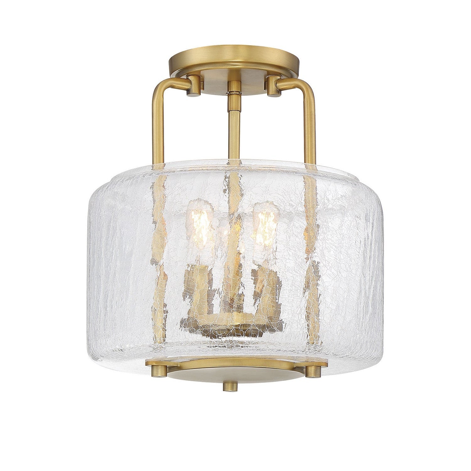 Savoy House - 6-7790-3-322 - Three Light Semi-Flush Mount - Avalon - Warm Brass