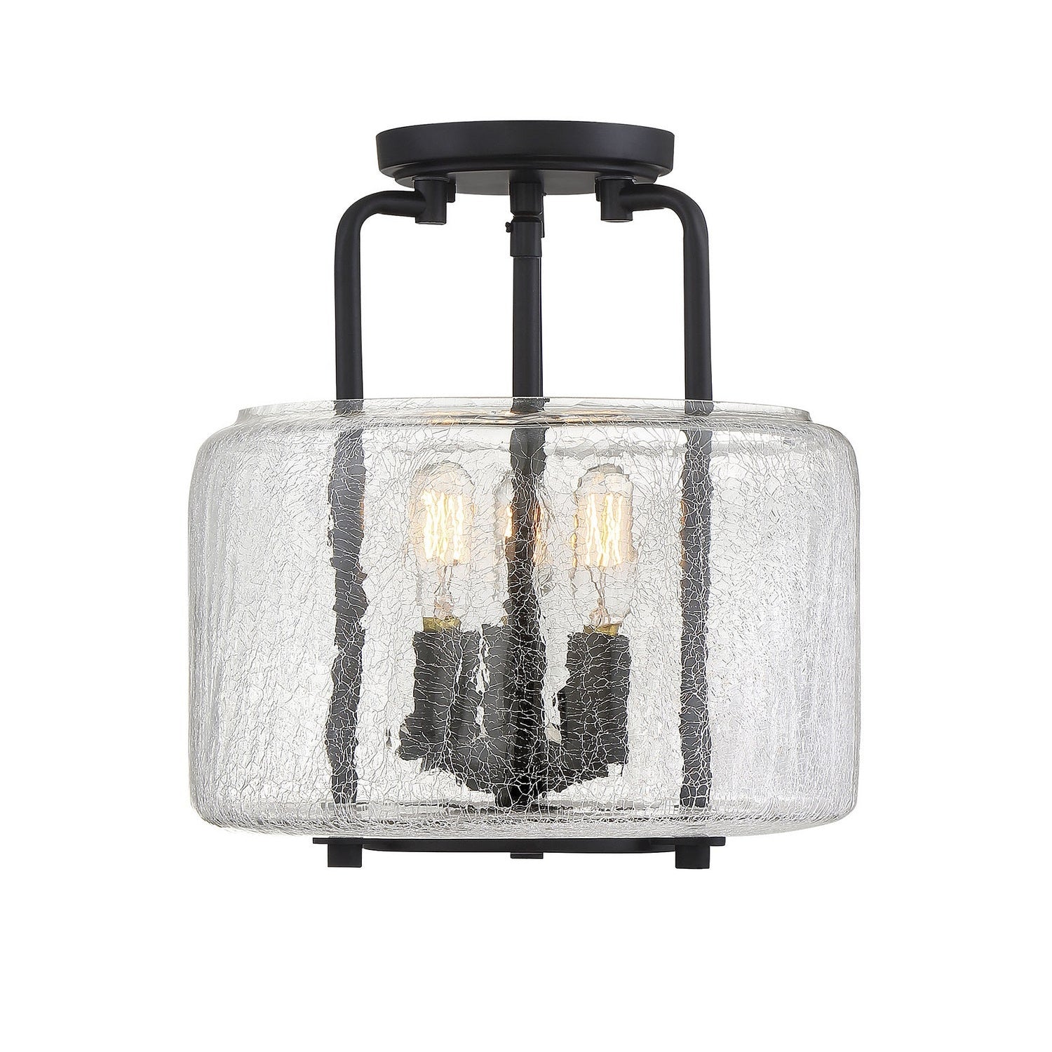 Savoy House - 6-7790-3-89 - Three Light Semi-Flush Mount - Avalon - Black