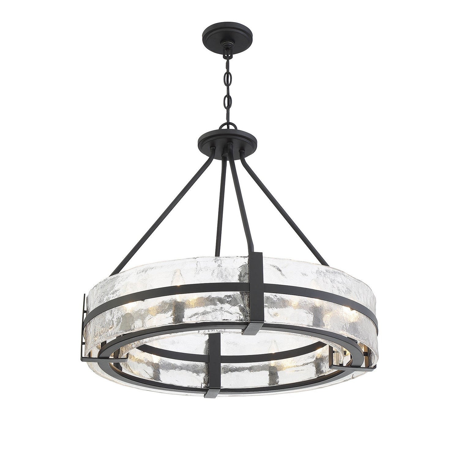 Savoy House - 7-1850-8-89 - Eight Light Pendant - Hudson - Matte Black