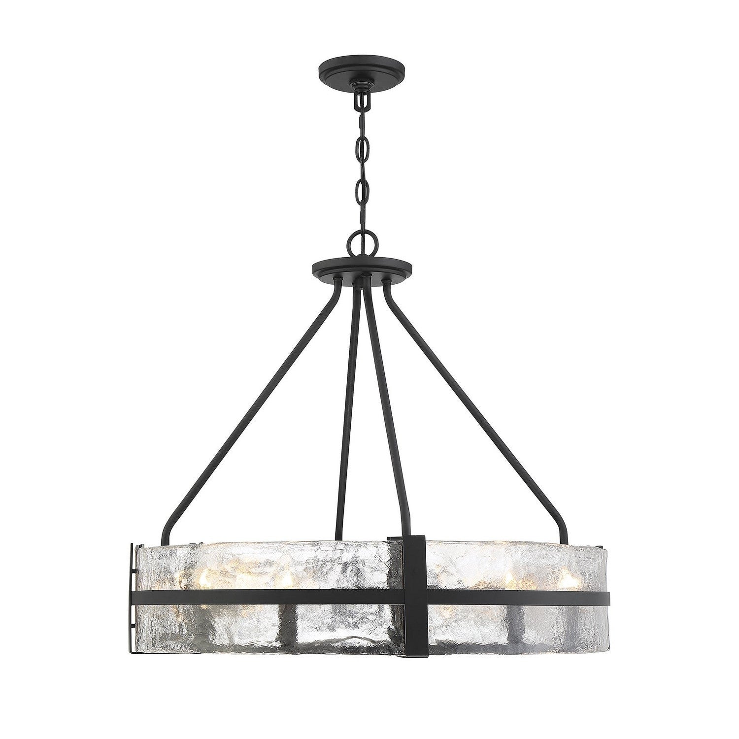 Savoy House - 7-1850-8-89 - Eight Light Pendant - Hudson - Matte Black
