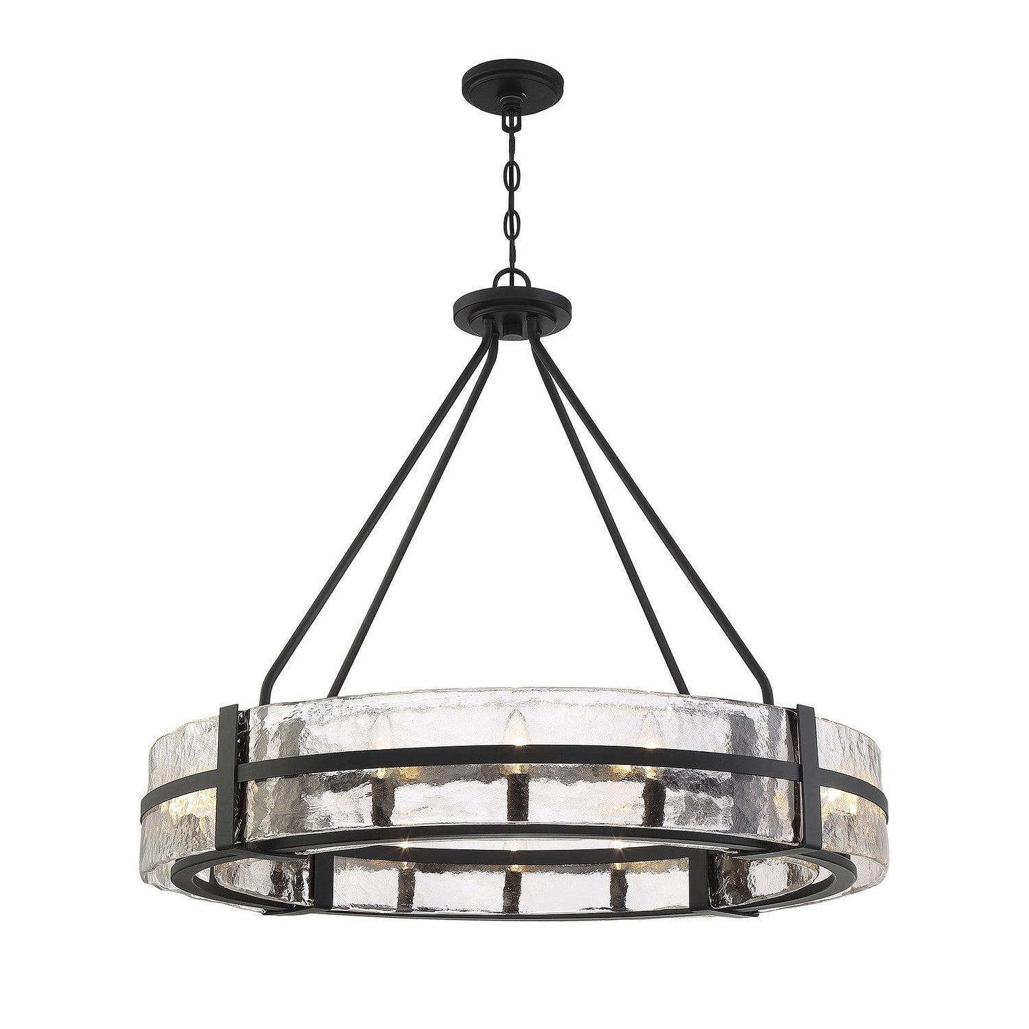 Savoy House - 7-1851-12-89 - 12 Light Pendant - Hudson - Matte Black