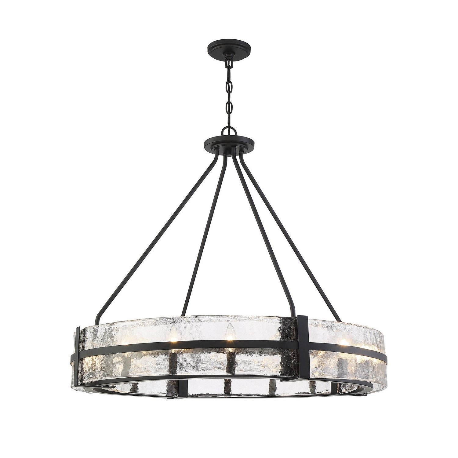 Savoy House - 7-1851-12-89 - 12 Light Pendant - Hudson - Matte Black