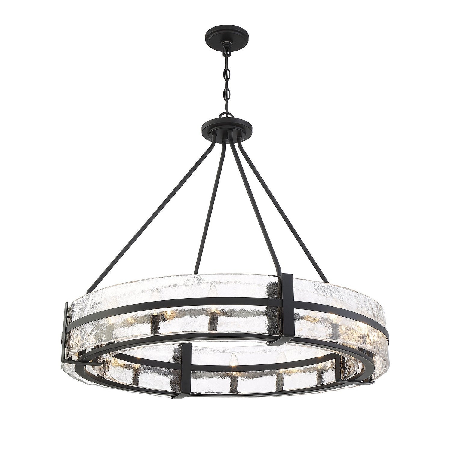 Savoy House - 7-1851-12-89 - 12 Light Pendant - Hudson - Matte Black