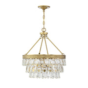 Savoy House - 7-8700-4-322 - Four Light Pendant - Windham - Warm Brass