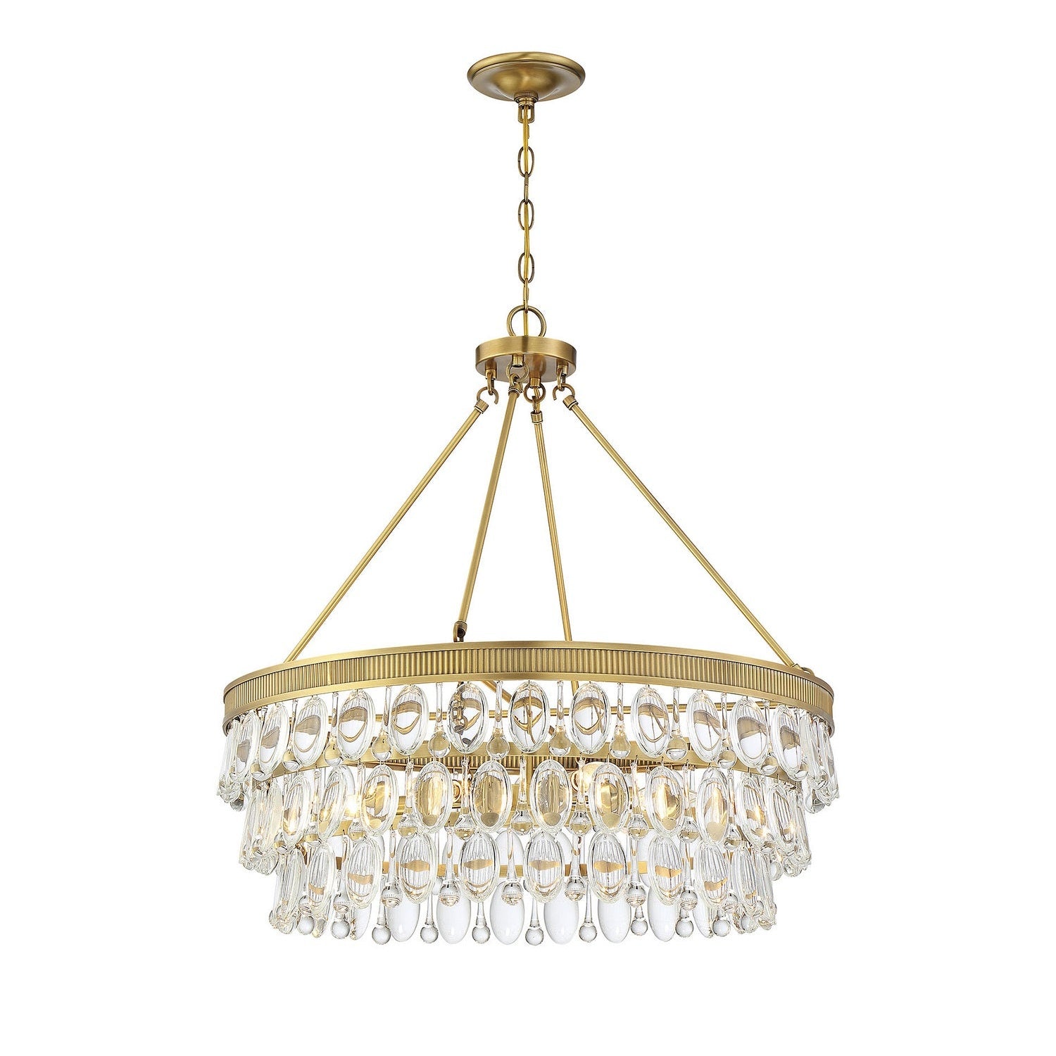 Savoy House - 7-8701-6-322 - Six Light Pendant - Windham - Warm Brass