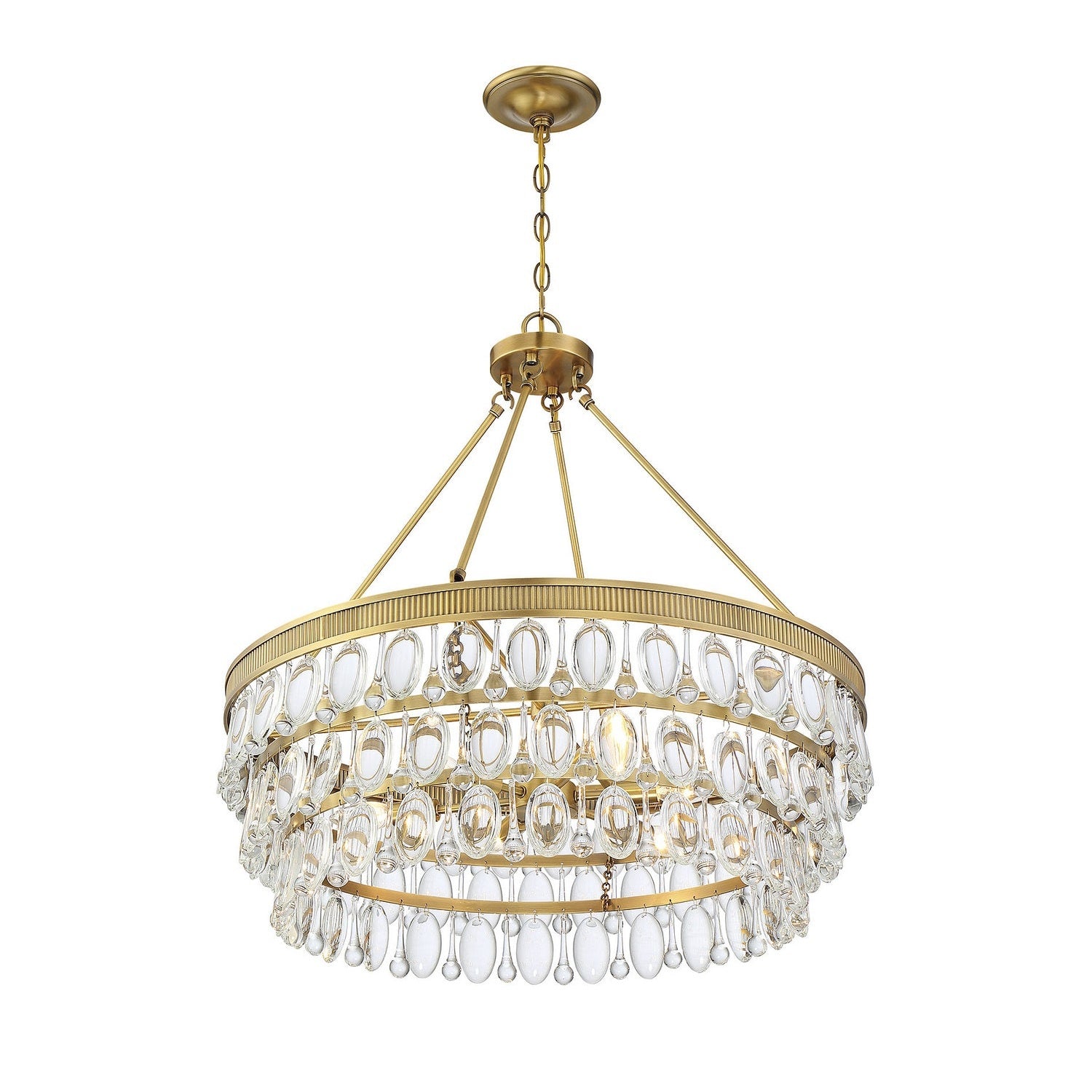 Savoy House - 7-8701-6-322 - Six Light Pendant - Windham - Warm Brass