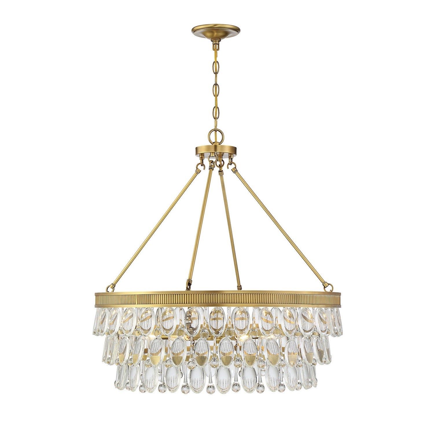 Savoy House - 7-8701-6-322 - Six Light Pendant - Windham - Warm Brass