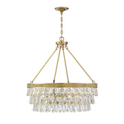 Savoy House - 7-8701-6-322 - Six Light Pendant - Windham - Warm Brass