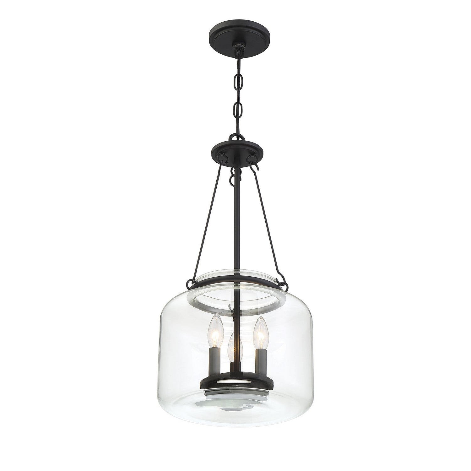 Savoy House - 7-9006-3-89 - Three Light Pendant - Akron - Matte Black
