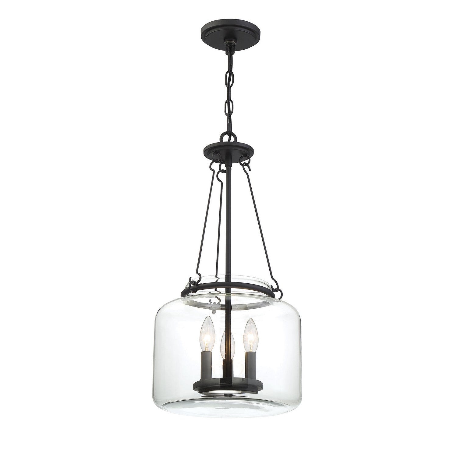 Savoy House - 7-9006-3-89 - Three Light Pendant - Akron - Matte Black