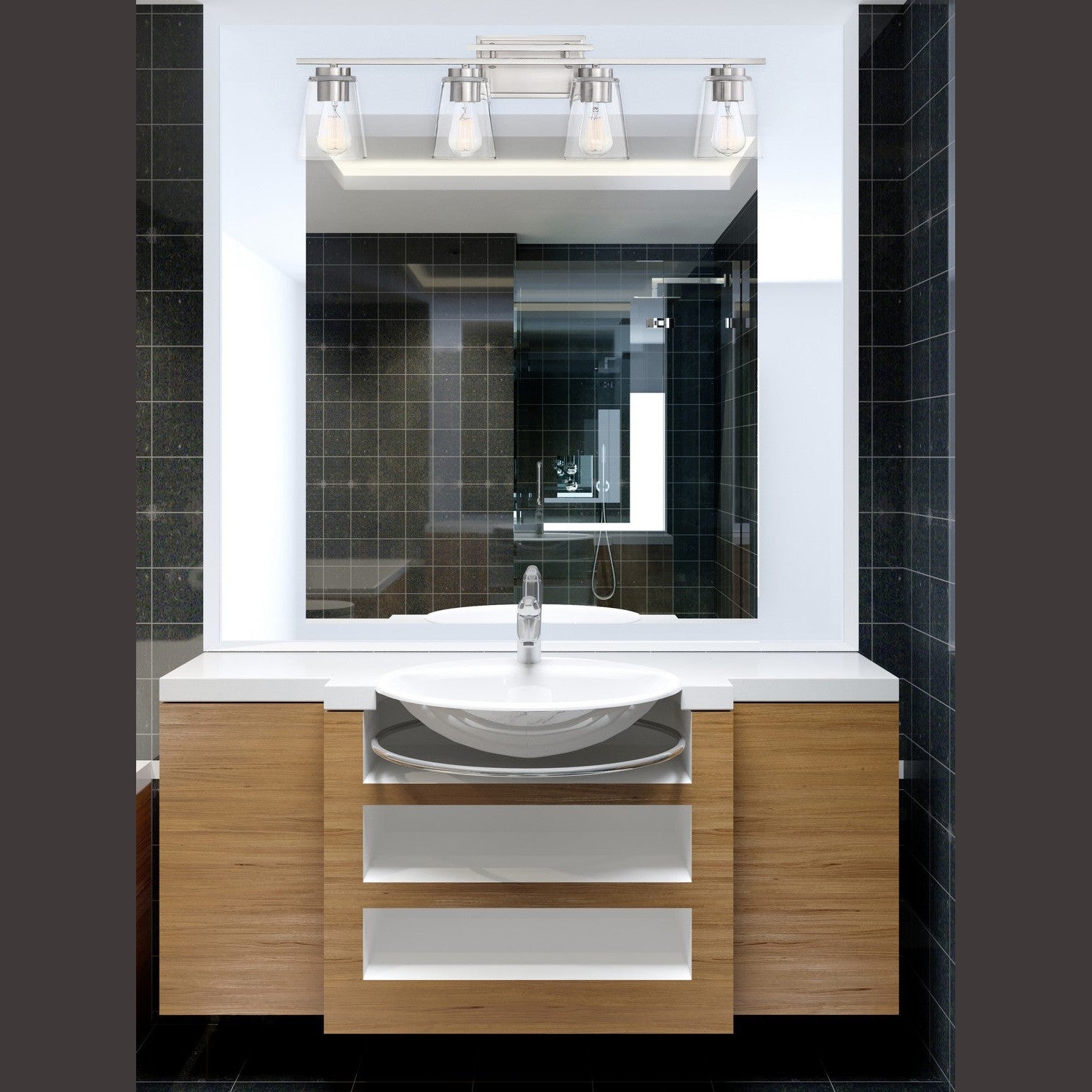 Savoy House - 8-1020-4-SN - Four Light Bathroom Vanity - Calhoun - Satin Nickel