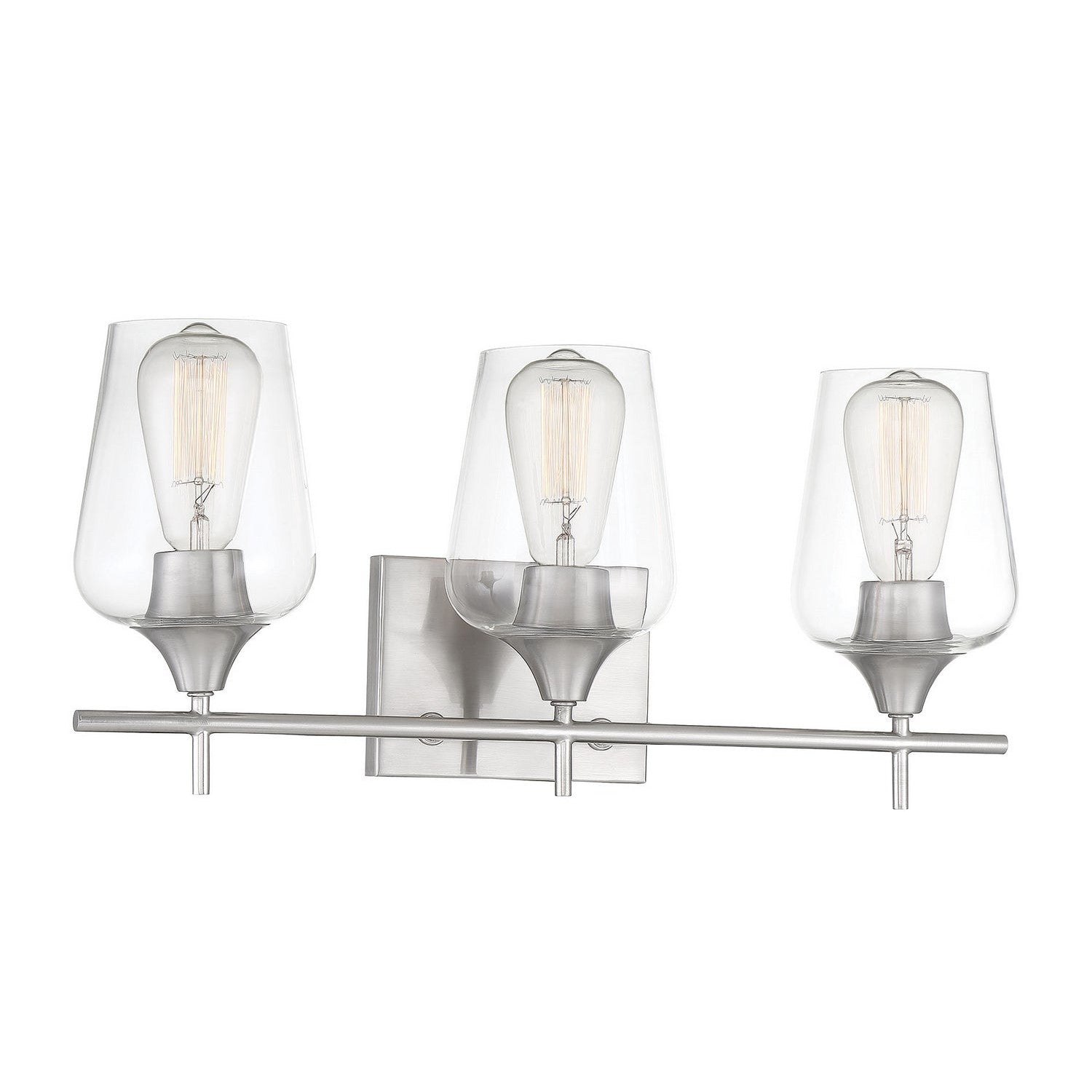 Savoy House - 8-4030-3-SN - Three Light Bath Bar - Octave - Satin Nickel