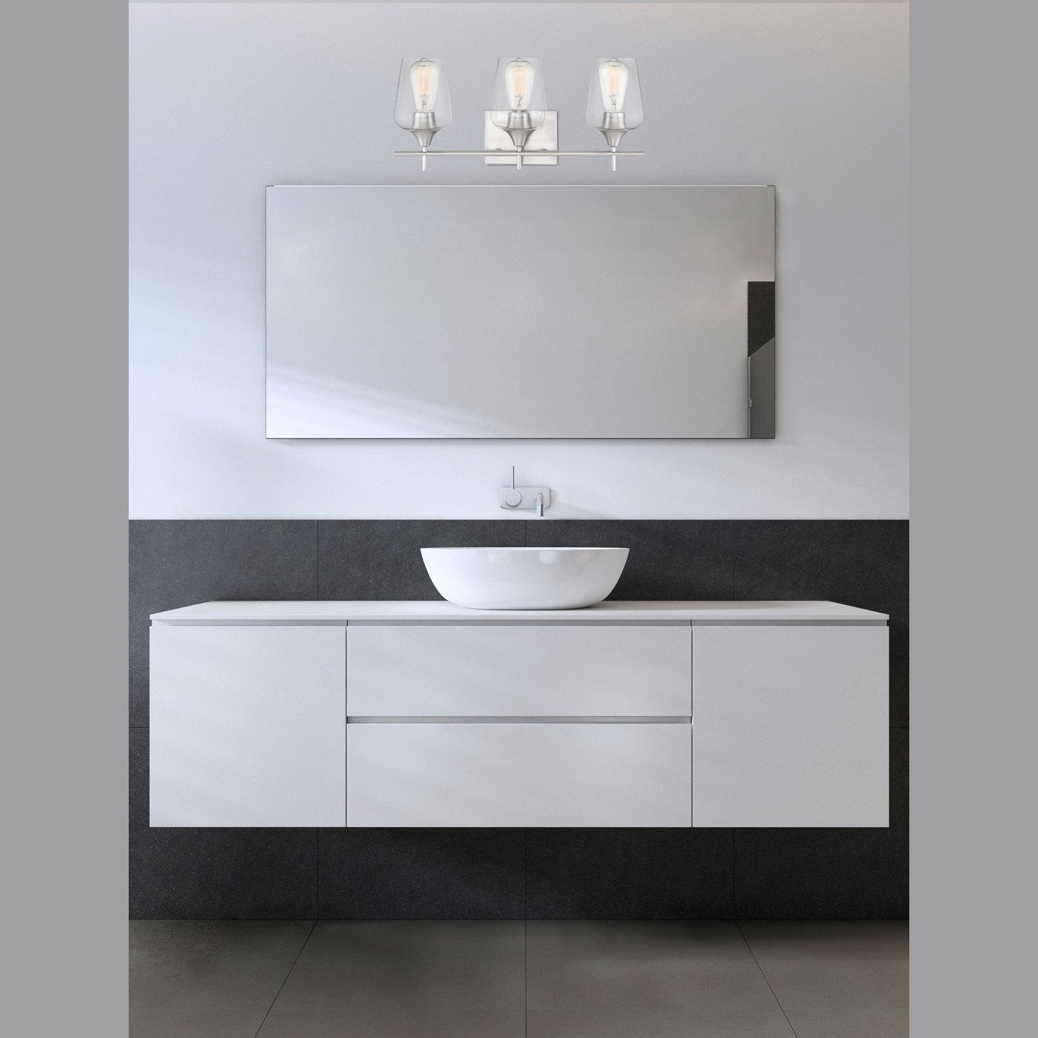 Savoy House - 8-4030-3-SN - Three Light Bath Bar - Octave - Satin Nickel