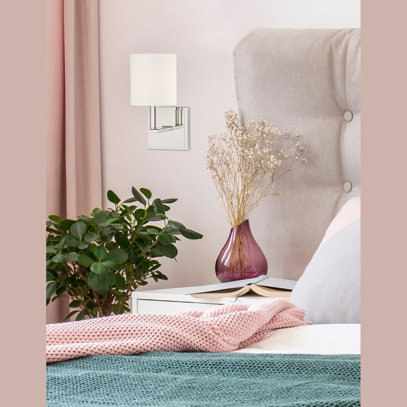 Savoy House - 9-1200-1-109 - One Light Wall Sconce - Waverly - Polished Nickel