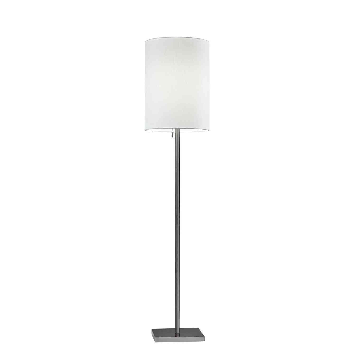 Adesso Home - 1547-22 - Floor Lamp - Liam - Brushed Steel