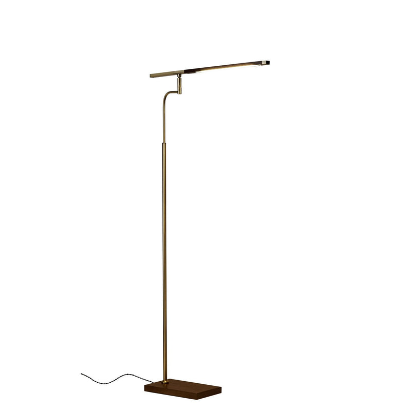 Adesso Home - 3047-15 - LED Floor Lamp - Barrett - Walnut Wood