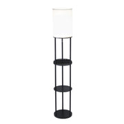 Adesso Home - 3116-01 - Floor Lamp - Charging Station - Black