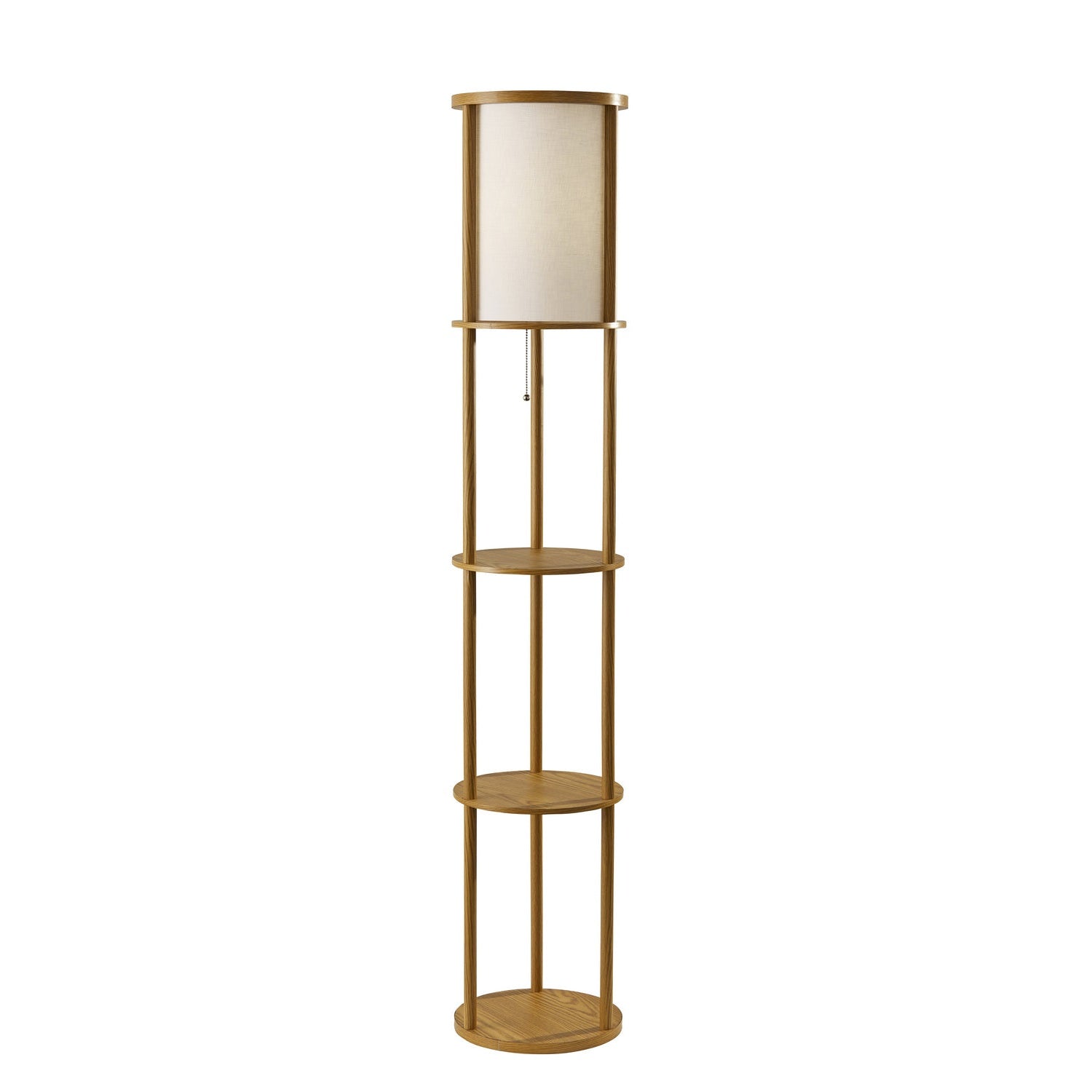 Adesso Home - 3117-12 - Floor Lamp - Stewart - Natural Wood Veneer