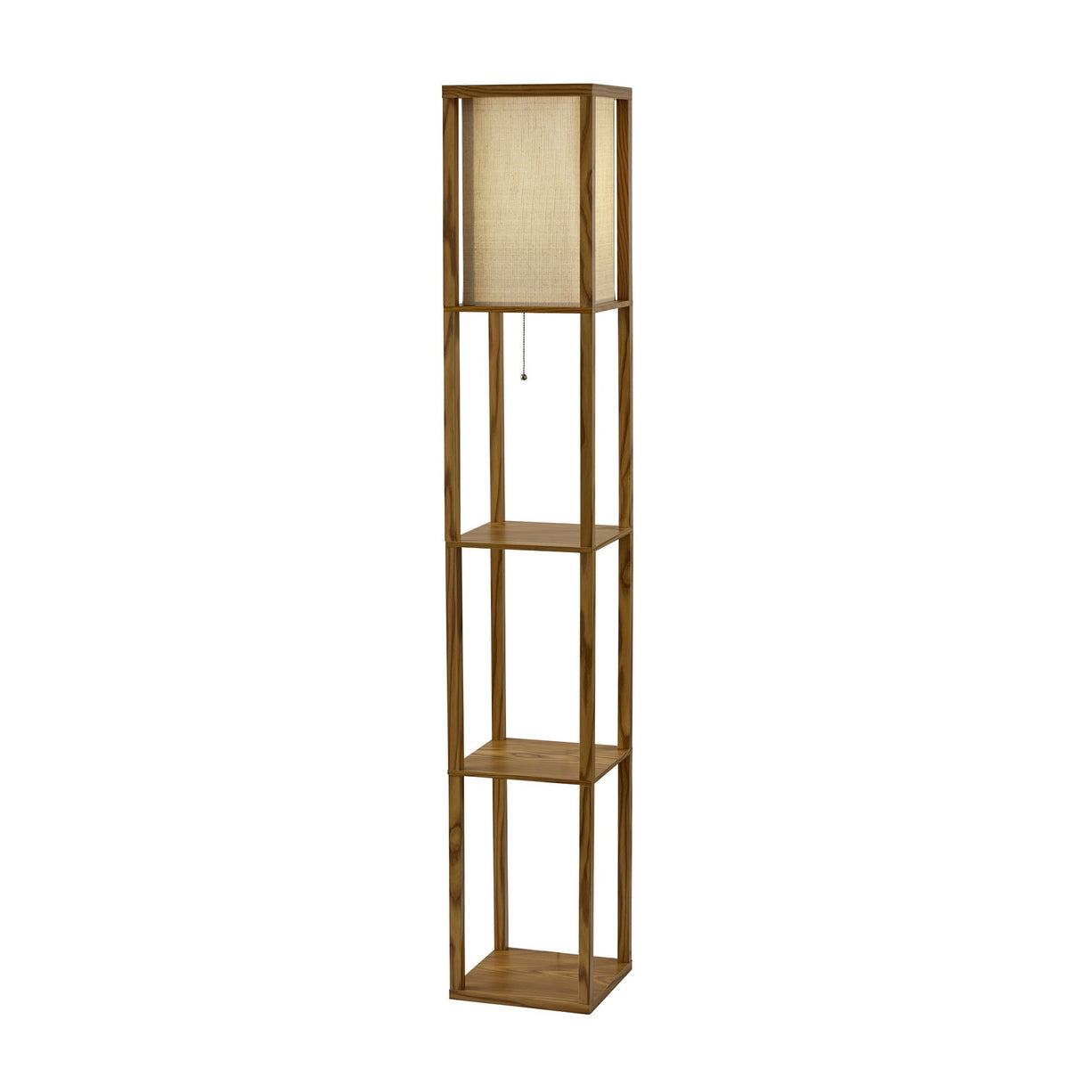 Adesso Home - 3138-12 - Floor Lamp - Wright - Natural Wood Veneer On Mdf