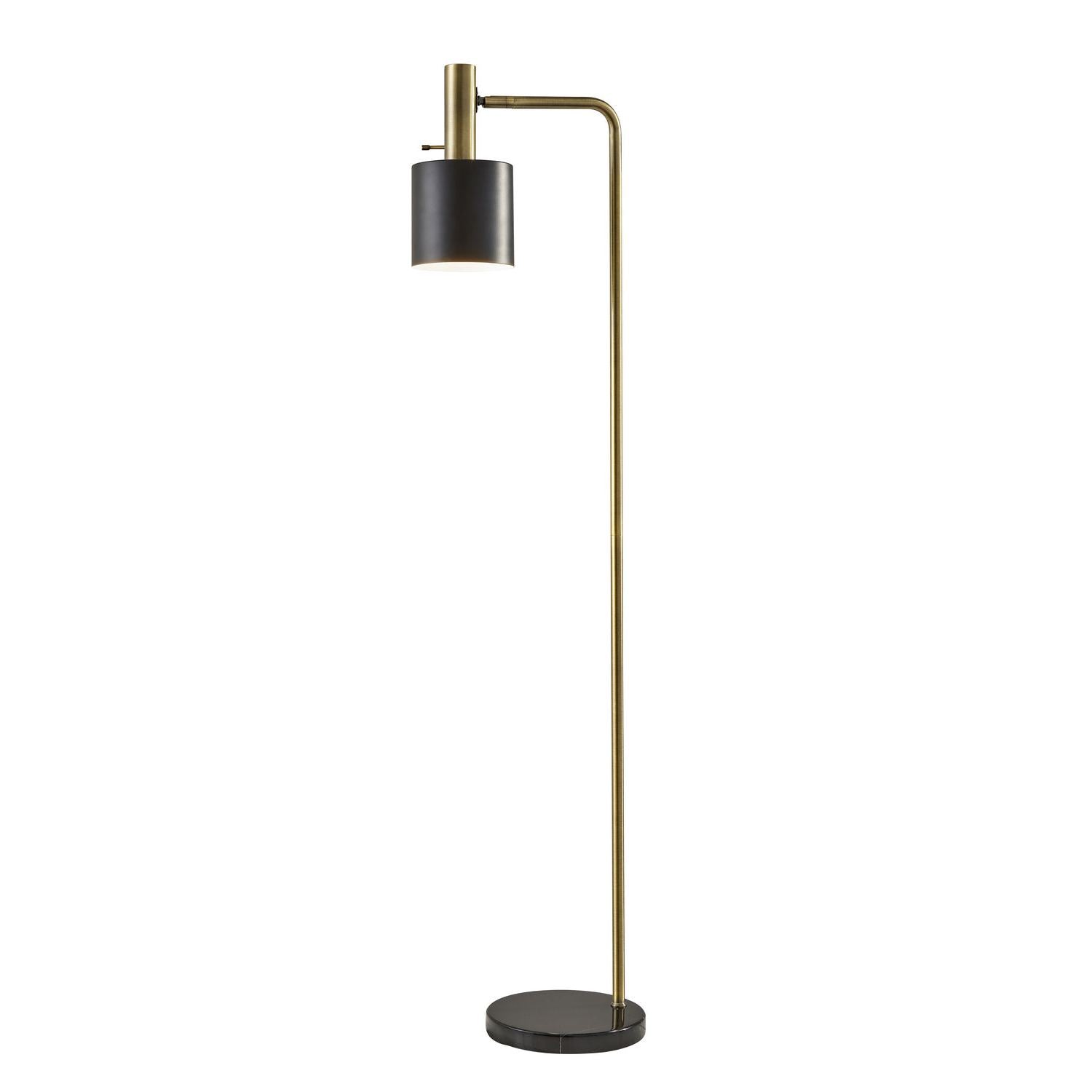 Adesso Home - 3159-01 - Floor Lamp - Emmett - Black Marble