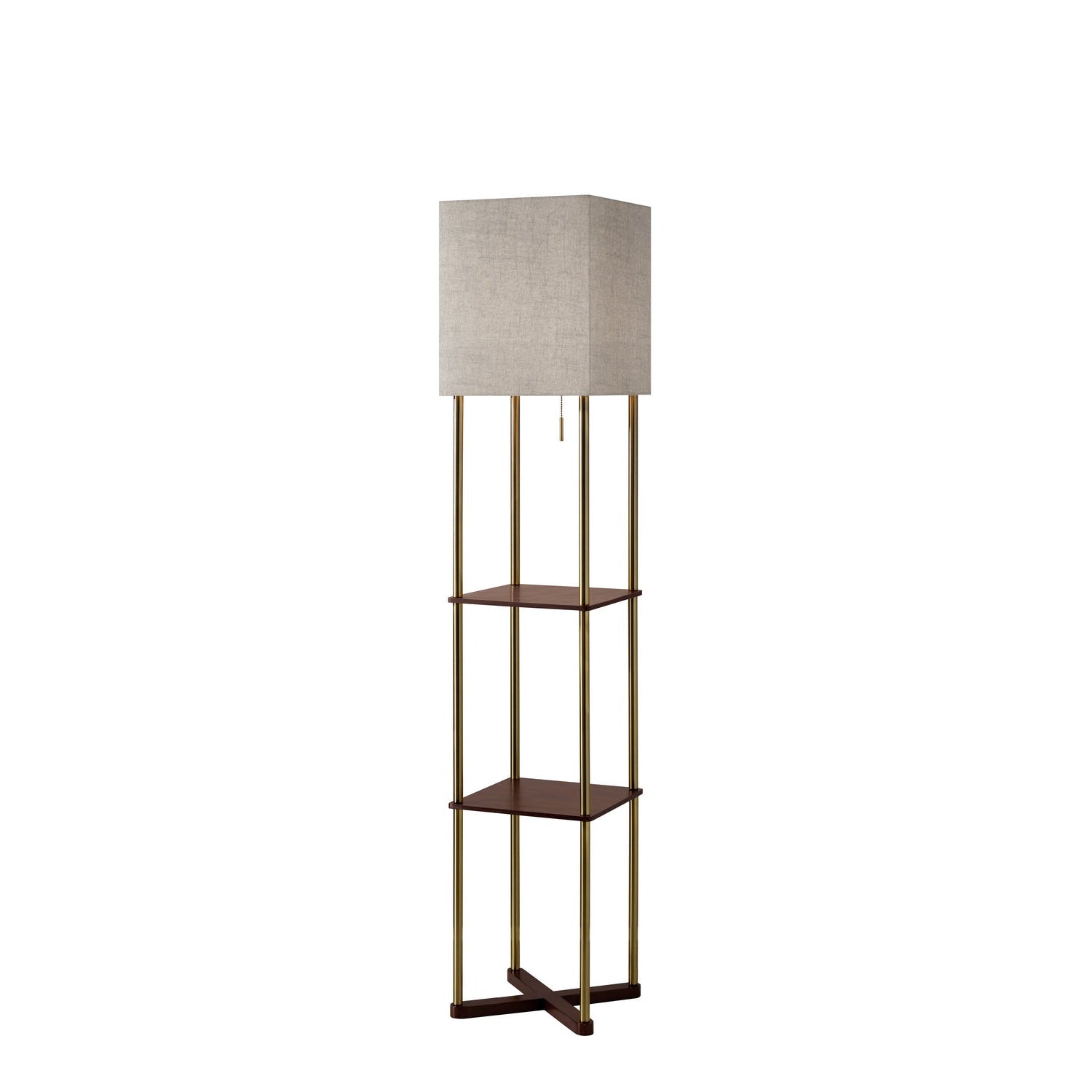 Adesso Home - 3183-21 - Floor Lamp - Harrison - Solid Wood X Base