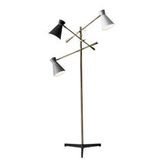 Adesso Home - 3282-21 - Three Light Floor Lamp - Lyle - Black Cast Iron