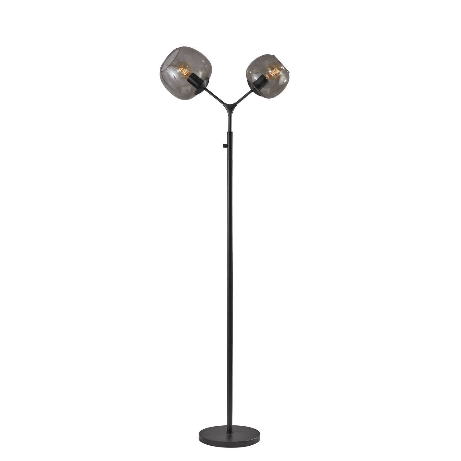 Adesso Home - 3439-01 - Two Light Floor Lamp - Ashton - Matte Black
