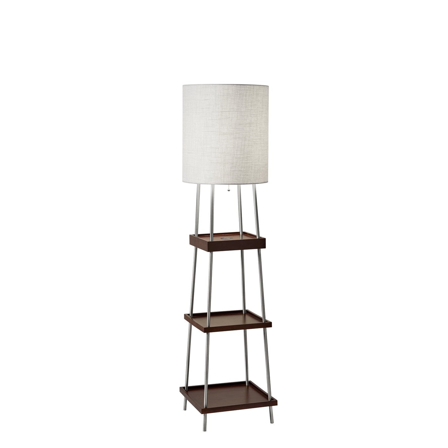 Adesso Home - 3459-15 - Floor Lamp - Henry - Brushed Steel