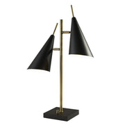 Adesso Home - 3476-21 - Two Light Table Lamp - Owen - Black Painted
