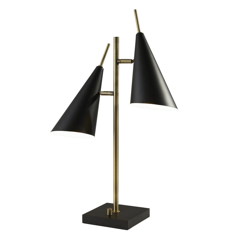 Adesso Home - 3476-21 - Two Light Table Lamp - Owen - Black Painted