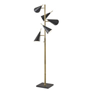 Adesso Home - 3477-21 - Five Light Tree Lamp - Owen - Black Painted