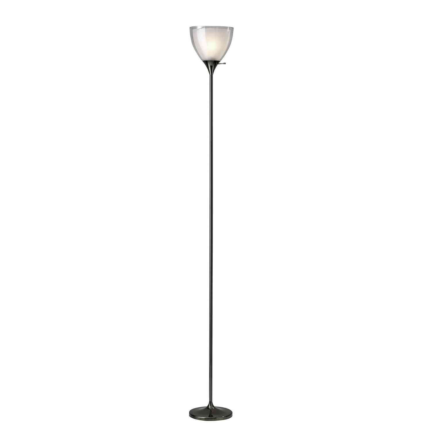 Adesso Home - 3565-01 - Torchiere - Presley - Black Nickel
