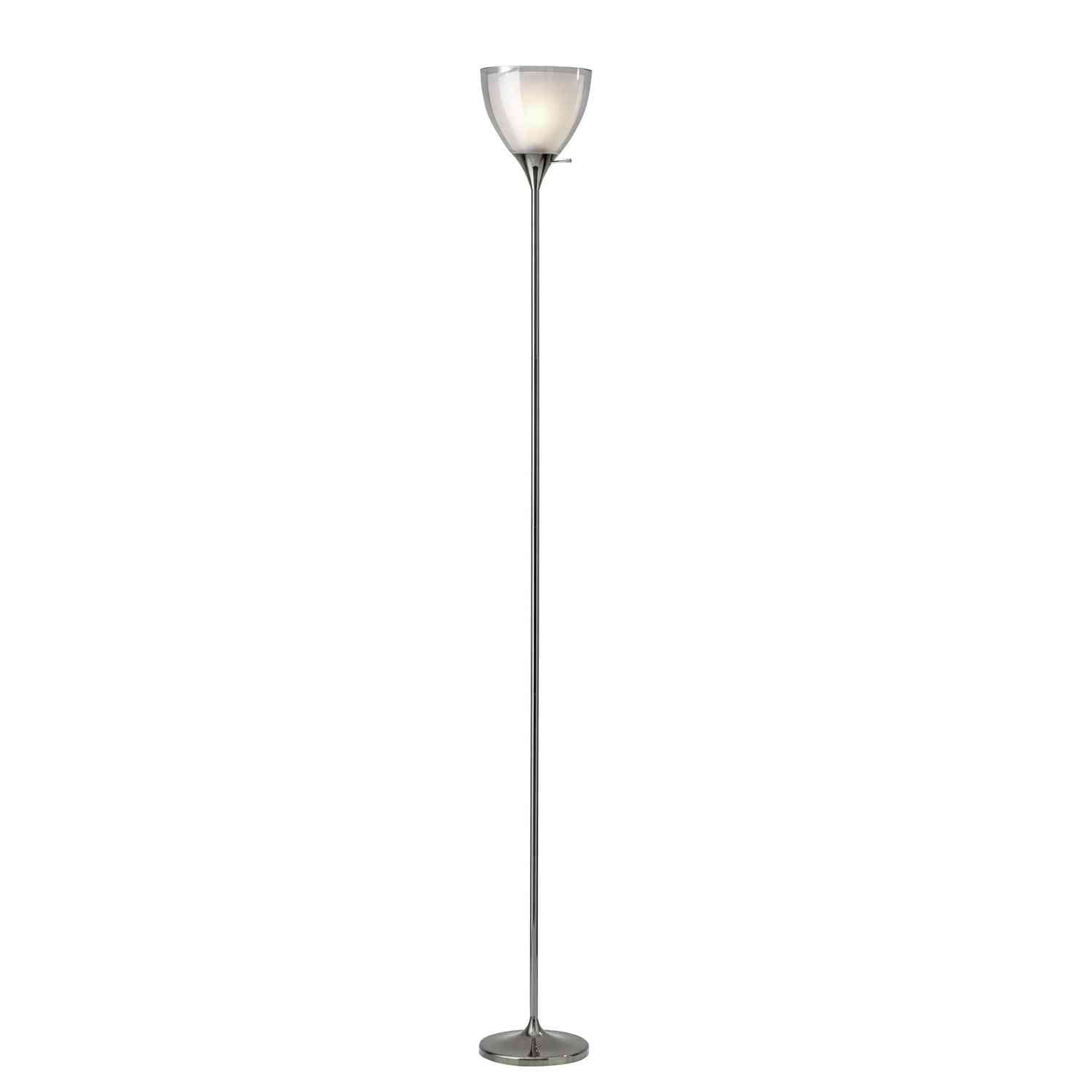 Adesso Home - 3565-09 - Torchiere - Presley - Polished Nickel