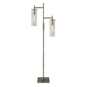 Adesso Home - 3853-21 - Two Light Floor Lamp - Dalton - Antique Brass
