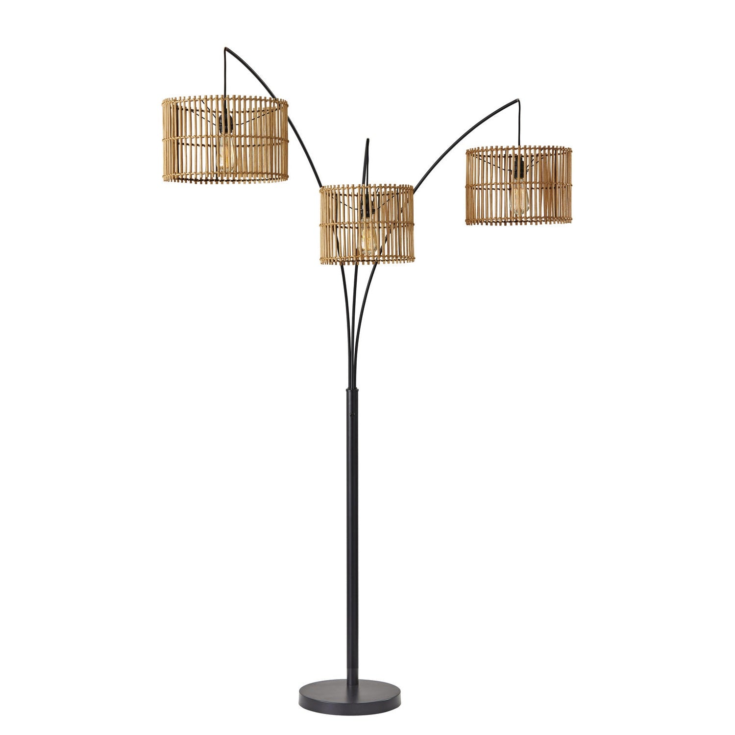 Adesso Home - 4199-12 - Three Light Arc Lamp - Cabana - Dark Bronze Painted