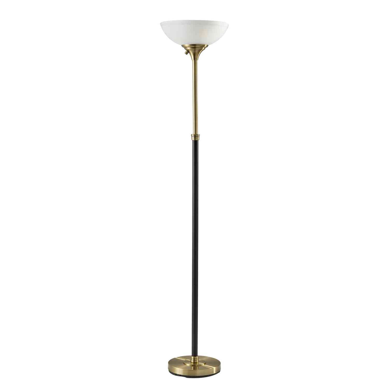 Adesso Home - 4208-21 - Two Light Torchiere - Bergen - Antique Brass