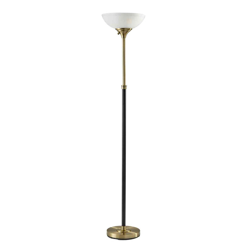 Adesso Home - 4208-21 - Two Light Torchiere - Bergen - Antique Brass