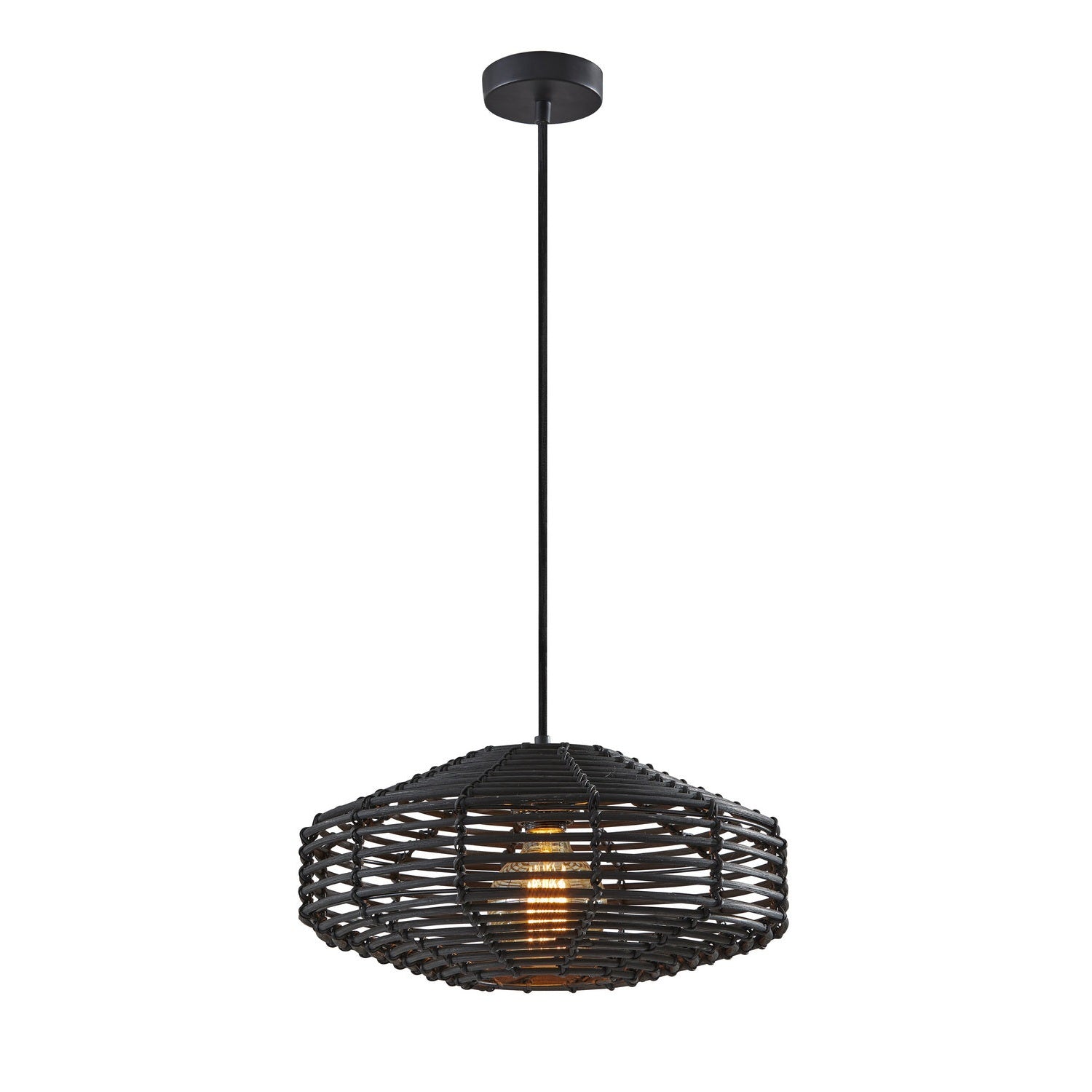 Adesso Home - 5240-01 - Pendant - Kingston - Black Painted
